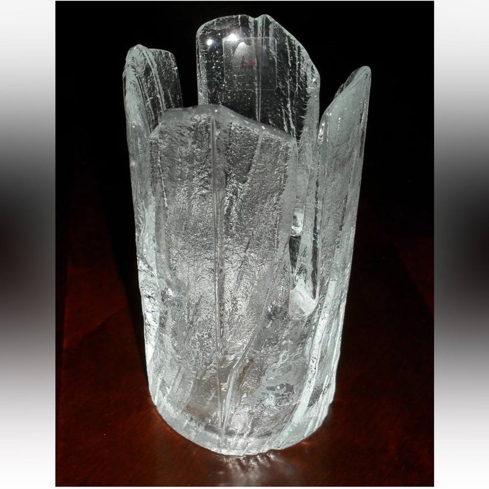 Muurla Finland art glass votive/vase